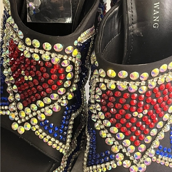 Azalea Wang Black and Multicolor Embellished Heels - Picture 3 of 10